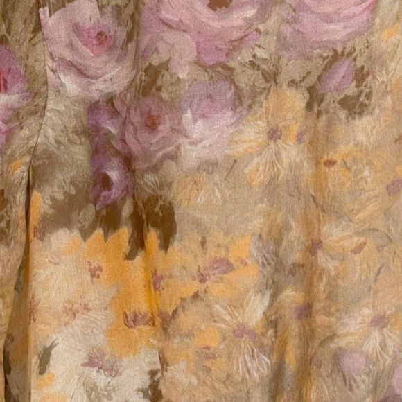 Lerario Beatriz silk chiffon watercolor dress - Picture 9 of 11